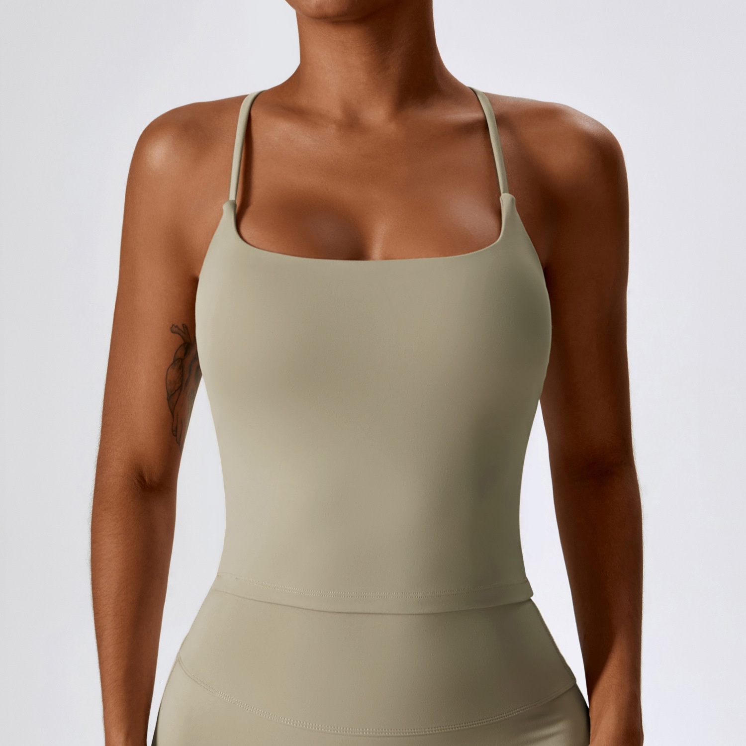Women's Thin Push Up Exercise Vest Exposed Navel Underwear Designer Breathable Beauty Back Bra