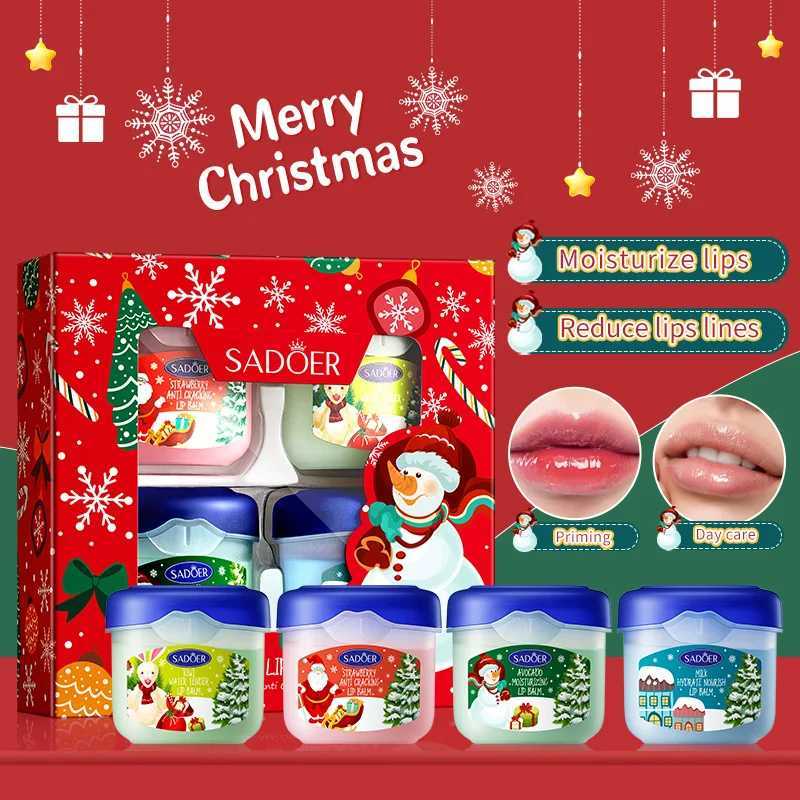 Christmas gift box lipstick set nourishing lipstick skin care moisturizing lipstick moisturizing lipstick basic lovely makeupW241223