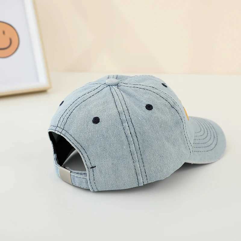 Caps Hats Baby boy hat bulldozer embroidered pure cotton summer childrens baseball hat baby girl hat 50-54cm suitable for children aged 2-8 H241223