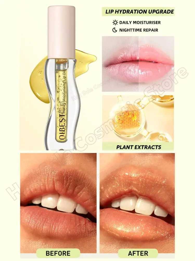 Honey lipstick Moisturizing Liquid Repairs Dry Cracks on Lips Peel off lipstick Color lipstick Lasting Nourishing Lip CareW241223