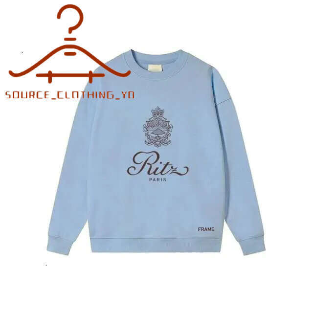 Hoodies Sweatshirts Frame X Ritz Hoodie Desinger Pullover Mens Hoody Womens Sweatshirt Hot Winter New Round Neck Chic Letter Print Design Loose Casu