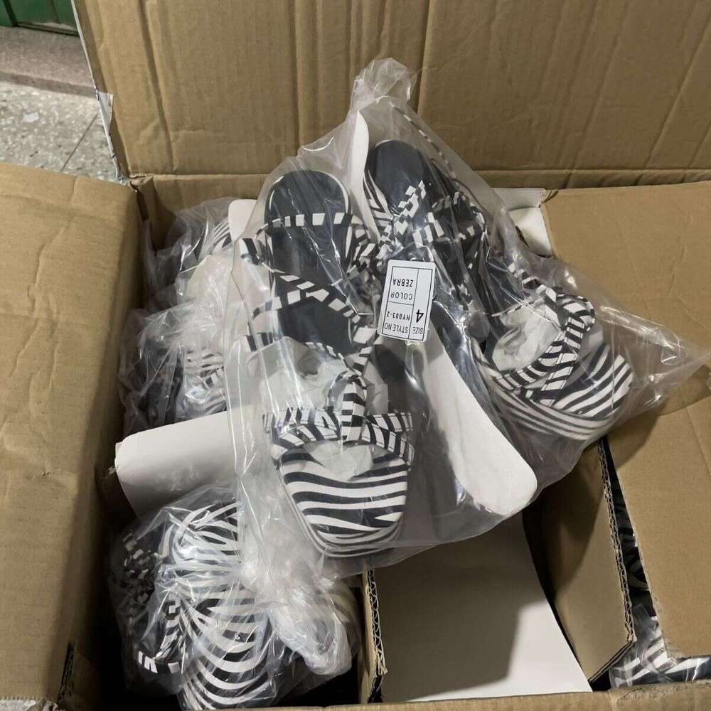 Large Size New Style Platform Cross Tie Strap High Heel Sandals Women summer chunky heel zebra printing slingbacks outdoor heels 12CM heeleed