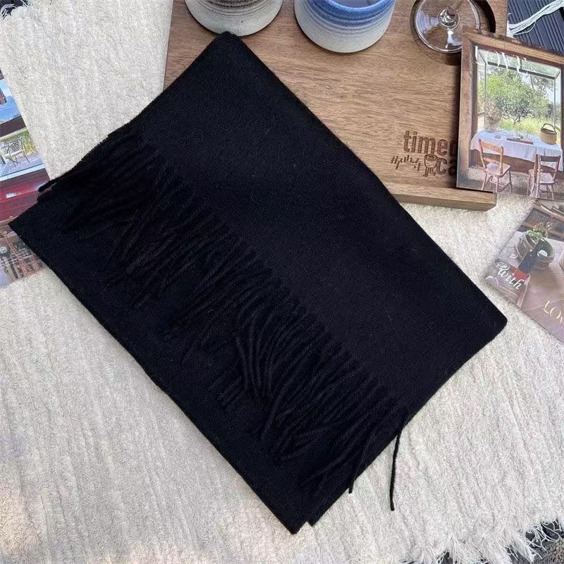 T025 wool scarf female autumn and winter milky white wool neck scarf new style high-grade warm shawl