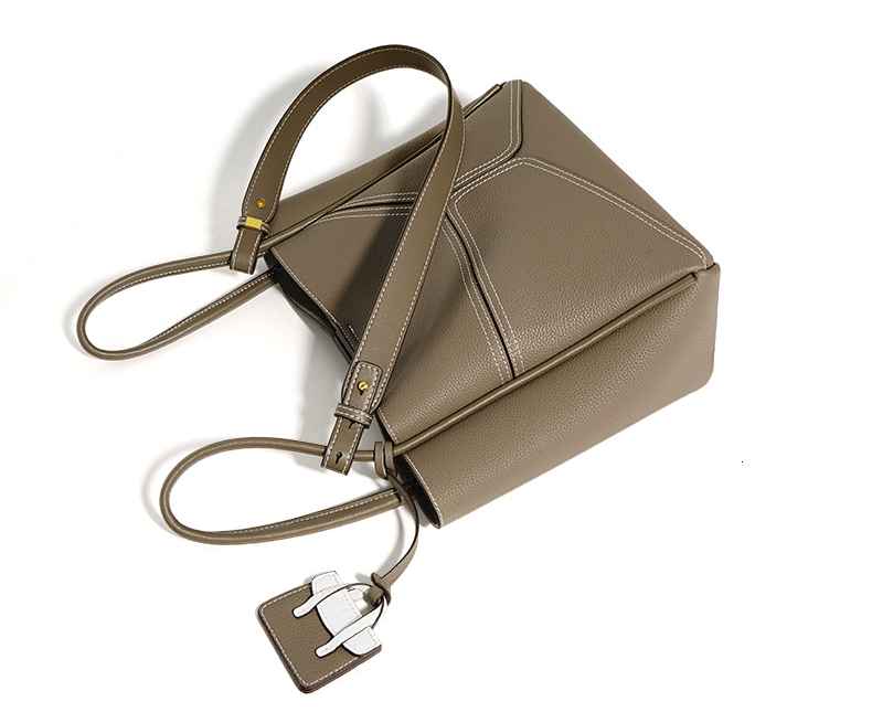 Cowhide Exact Replica Quiet Designer Brand Ladies Handbags Purse Tendance Women's Bags Bucket Hand Bag For Women Genuine Leather Casual
