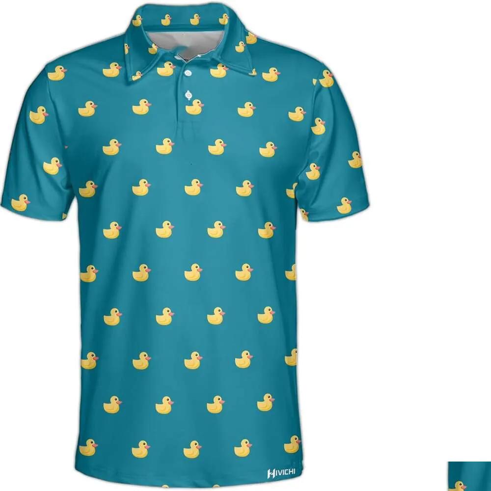 Men'S Polos Mens Shirt Golf Shirts For Men Funny Hawaiian Crazy Print Tshirt Casual Tops Summer Clothes Short Sleeve Drop Delivery Ap Otoas