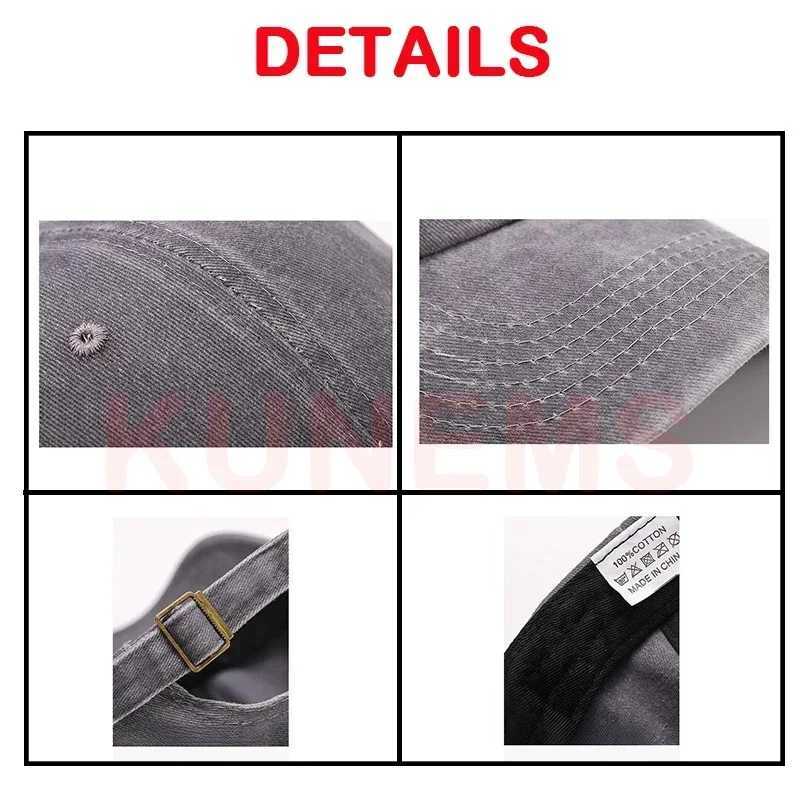 Caps Hats KUNEMS custom mens and womens baseball caps DIY design letter embroidery retro hat custom hat graphic printing wholesale H241223