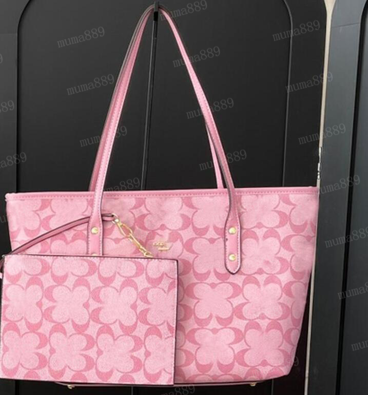 2024 designer bag 2pcs Set Women Cross body Handbag Shoulder Bags Composite bag Lady Clutch Tote Bag shopping Female Coin Purse Wallet