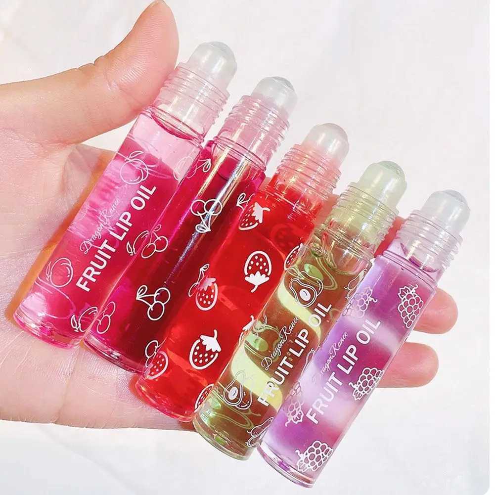 Moisturizing lipstick is rolled on fruit lipstick durable waterproof moisturizing smooth lip skin shiny random colorW241223