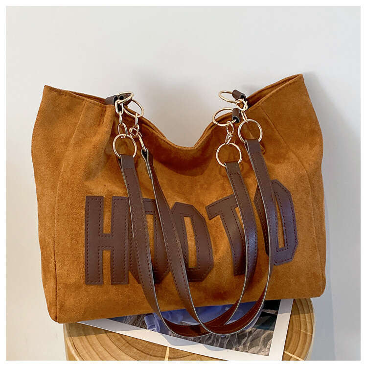 Single Shoulder Canvas College Students In Class, Large Capacity New Spring Commuting Tote Bag For Women