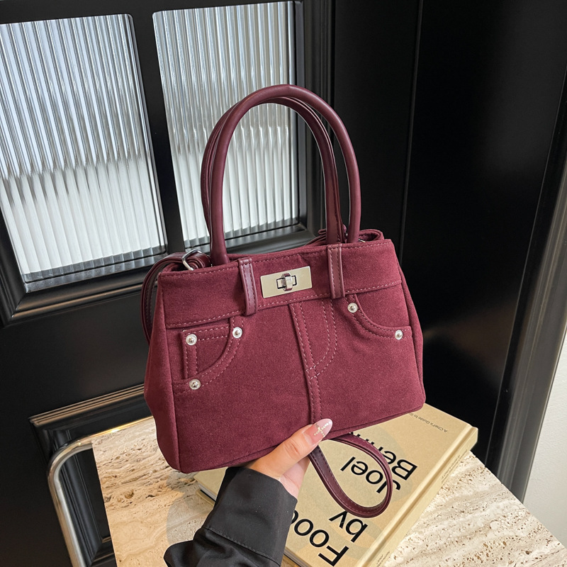 Canvas Tote With Strap: Women's Single Shoulder Handbag - Square Sanding Tote, Lightweight File Bag For Daily Use New Free Delivery Designer Bag