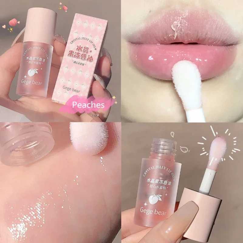 Crystal Jelly lipstick Lasting Non stick Repair Moisturizing Peach Grape lipstick Care W241223