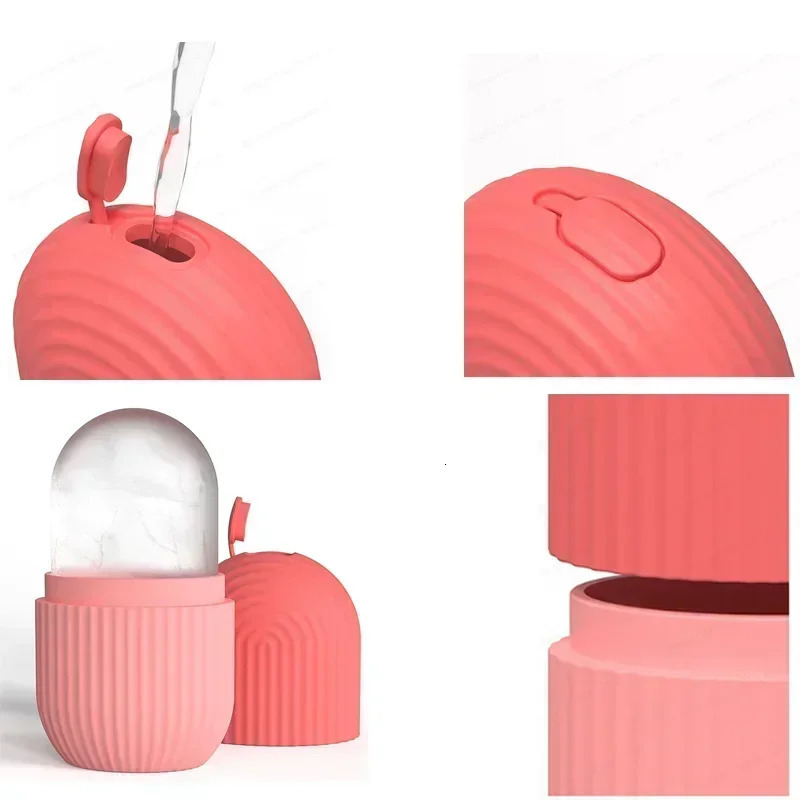 Silicone ice cube tray beauty enhancement hockey massager contour eye roller care reduces acne skin tool 241213