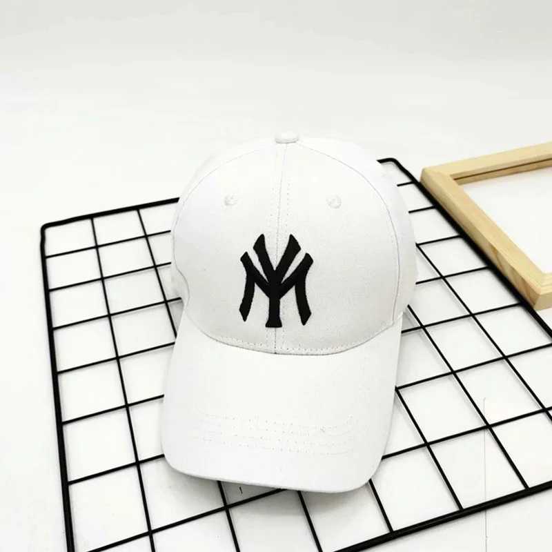 Caps Hats Spring and summer childrens embroidered outdoor casual sun baseball cap boys and girls cotton breathable solid color adjustable cap H241223