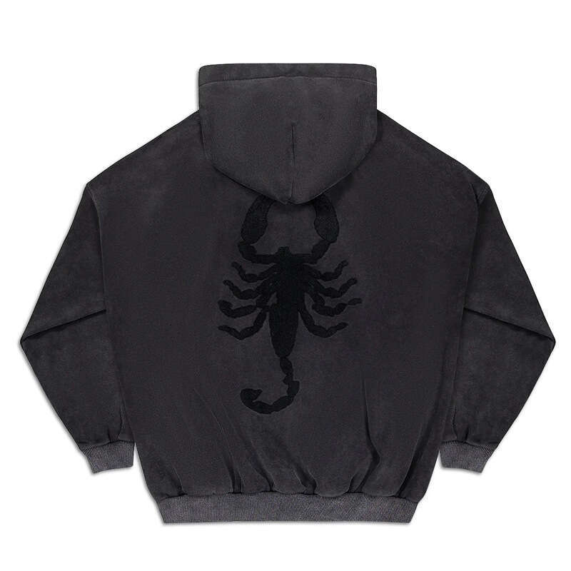 Autumn/Winter New Amazon Gothic Spider Foam Printed Hoodie Loose EMO