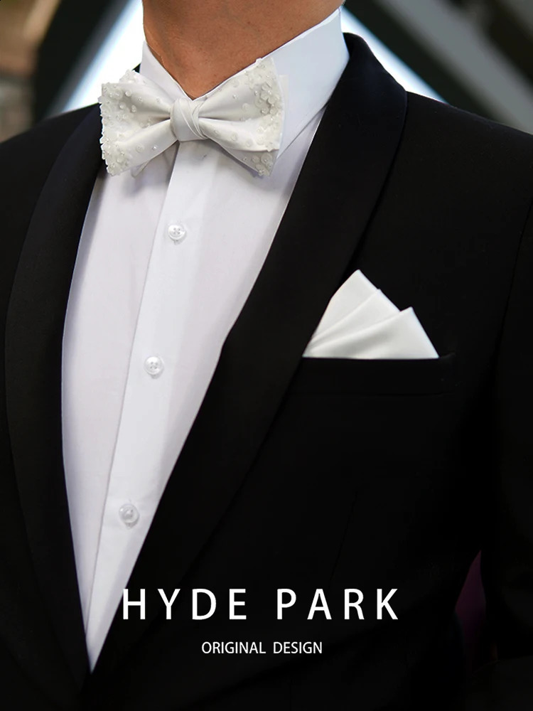 High quality butterfly white wedding gift used for beauty heavy industrial beads mens bows 241220