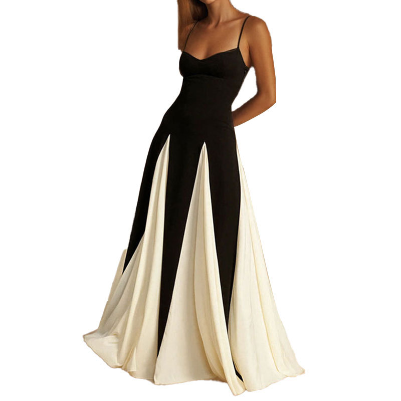 H1123 Winter dress new style personality fashion temperament elegant sexy backless slim evening dress