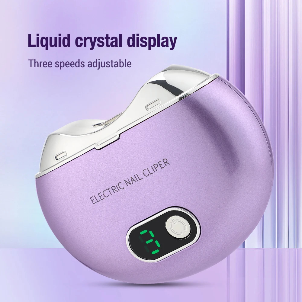 Electric Automatic Nail Clipper for Children Adults Manicure Nail Cutter Finger Short Nails Sharpener Triming Rechargeable 241223