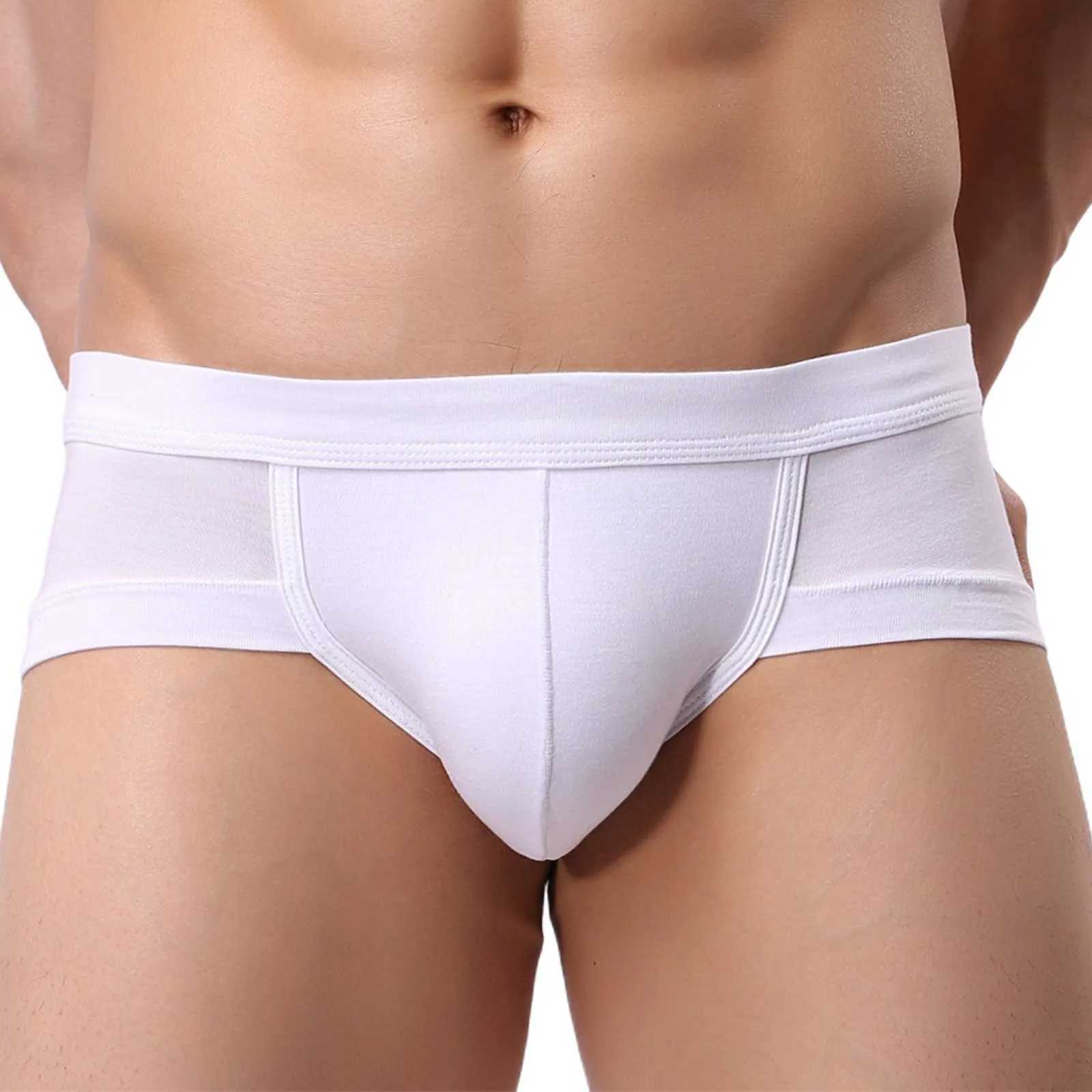 Mens triangle underwear mens solid color underwear U-shaped low waist underwear plus size mens underwear fast shipping W241223