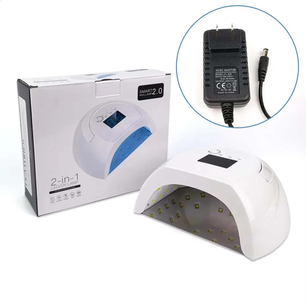 80w 2IN1 Nail Dryer 42LED Nail Lamp UV Lamp For Curing All Gel Nail Polish With Motion Sensing Manicure Pedicure Salon Tool 241223