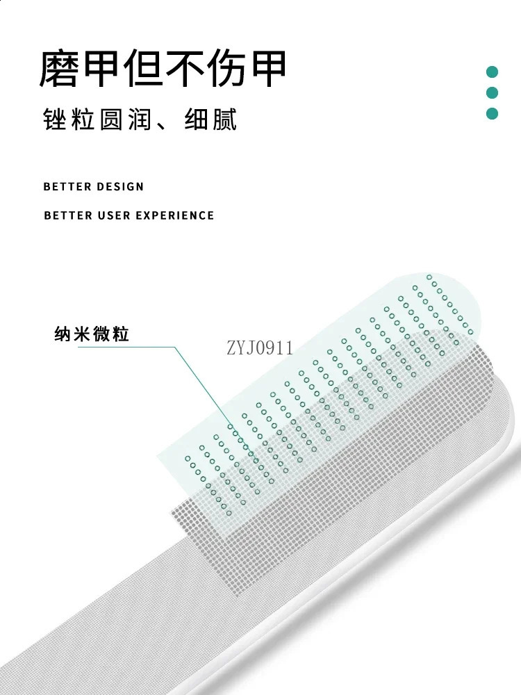 Nano nail file grinding and manicure polishing artifact crystal nail grinding strip glass strip manicure special tool rubbing 241223