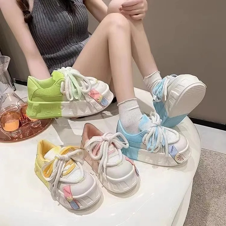 2025 New Women's Fashion Multi color Leisure Spring and Autumn Thick soled Sports Board Shoes Designer Casual Shoes Enhance Comfort