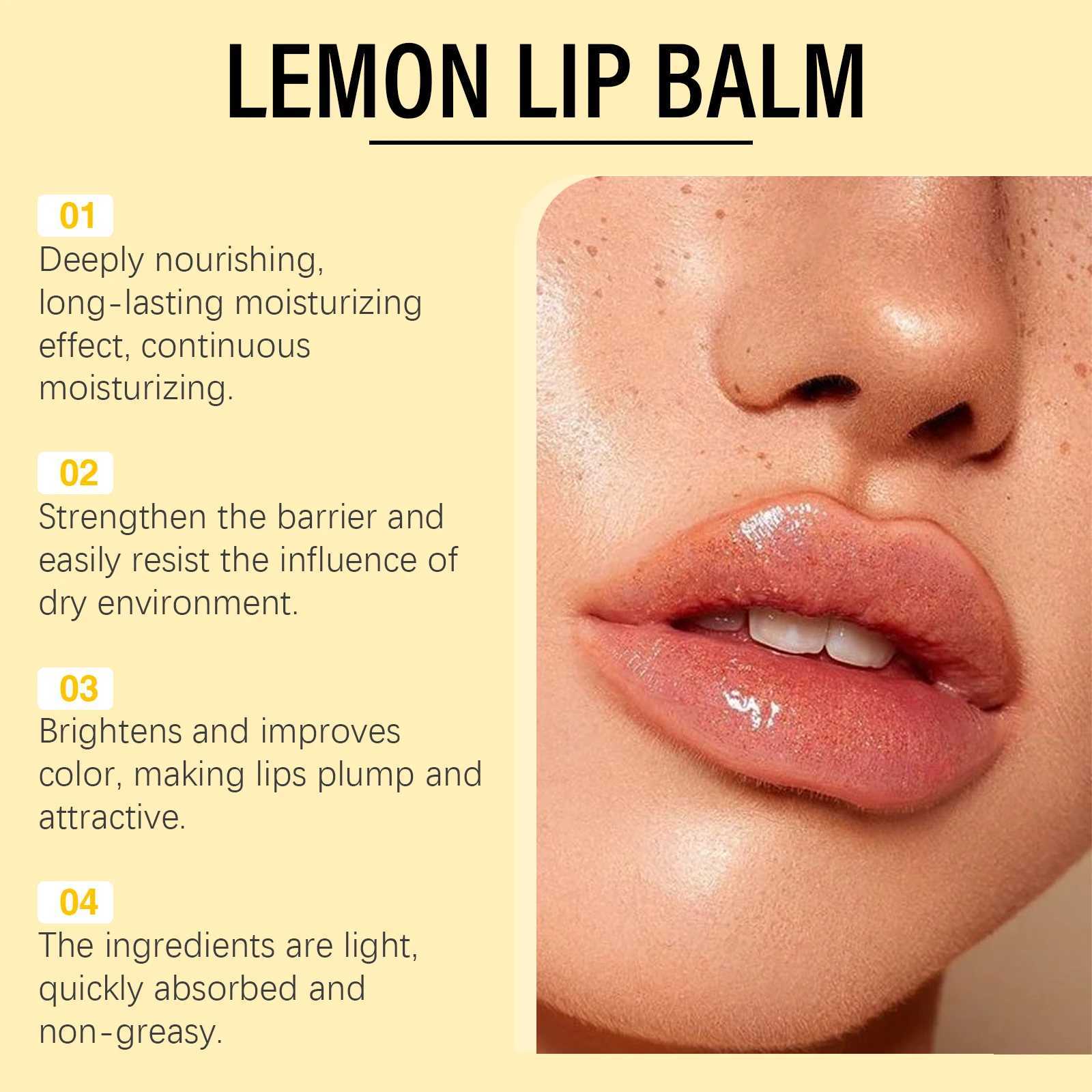 Lemon ginger lipstick dark melanin to remove dead skin improve colorless fading lip line exfoliate and moisturize natural lipstick careW241223