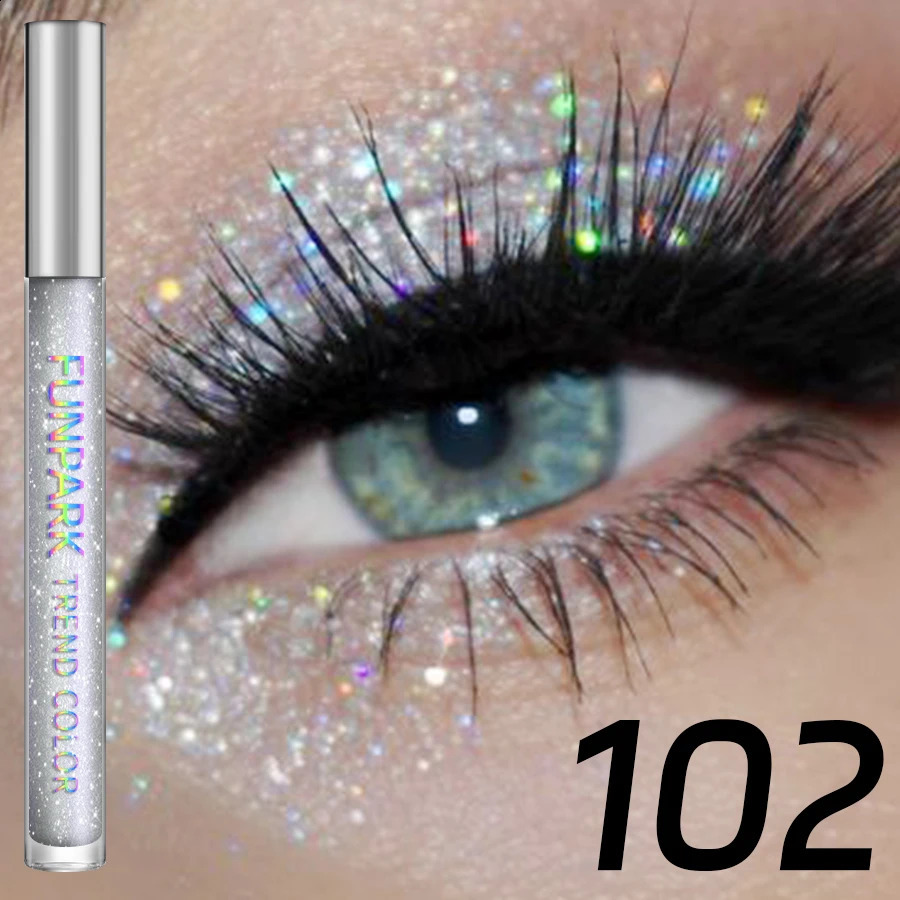 Colorful Liquid Eyeshadow Pink Green Black Diamond Shiny Eye Liner Pen Giltter Eyeshadow Palette Makeup Long Lasting Shimmer 241223