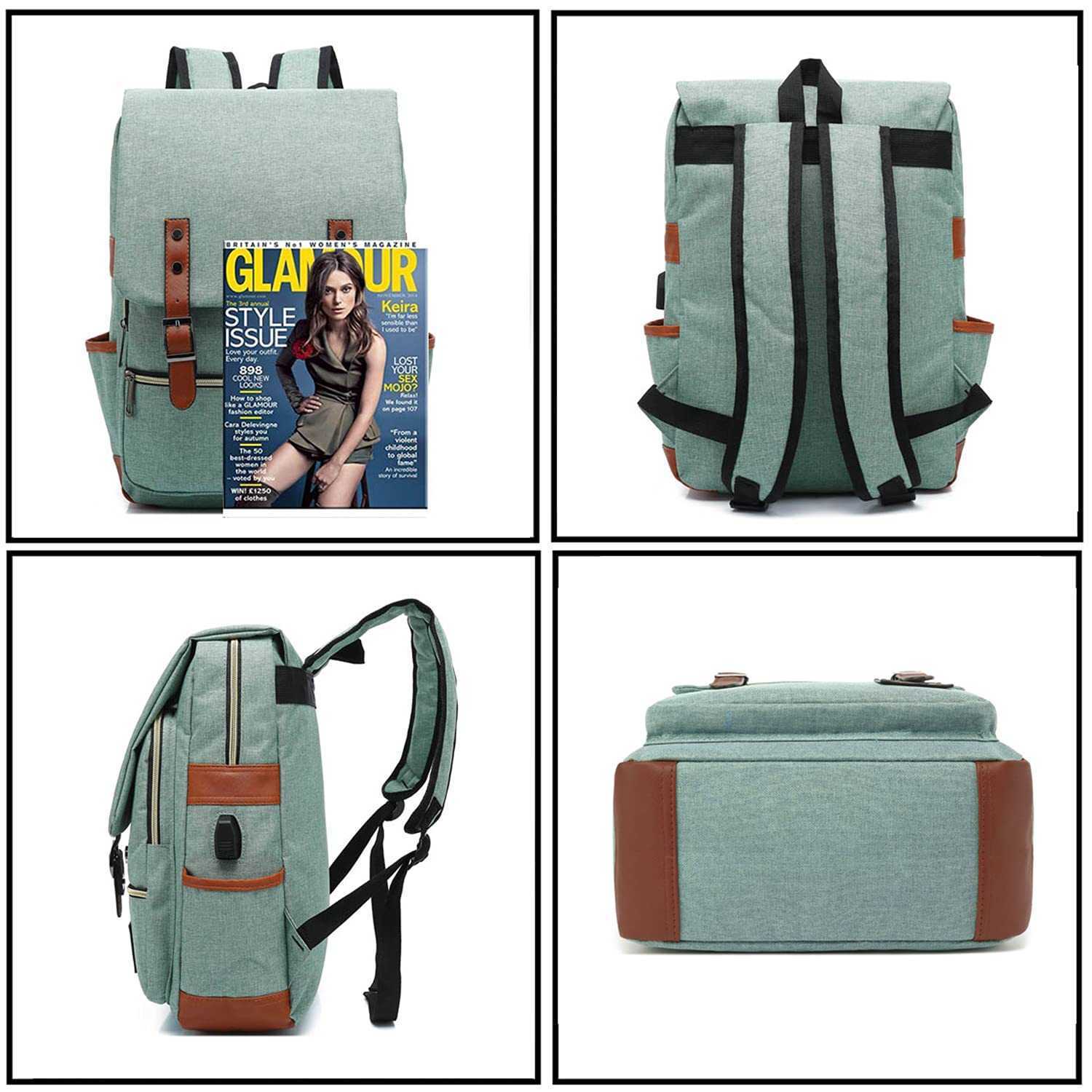 Computer Backpack with Personalized Mens and Womens Outdoor Canvas Large Travel Bag Fashionable Usb Bookbag 241223