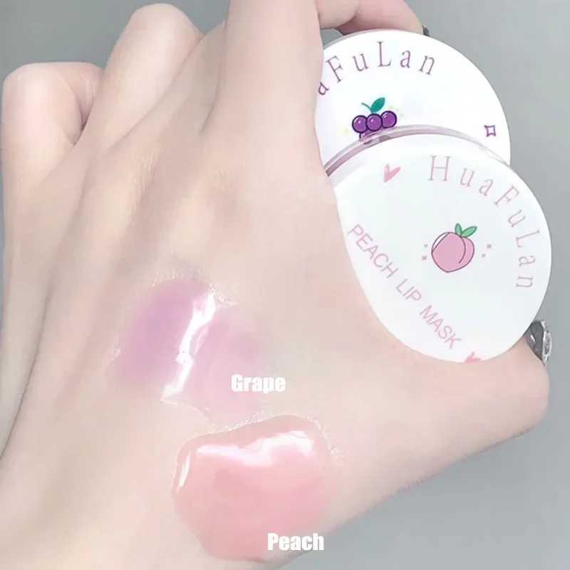 Grape Lip Care Sleep Lip Mask Set Night Repair Moisturizing Anti-cracking Fruit Lip Balm Pink Lip Cream Nourishing Lip GlossXJ241223