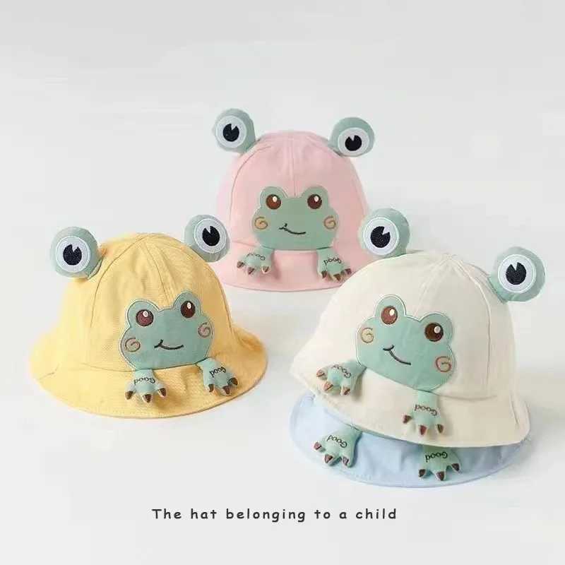 Caps Hats Baby Bucket Hat 2023 Childrens Spring Festival Outdoor Boys and Girls Sun Hat Summer Cute Flowers and Plants Children Fishermans Hat Cotton 