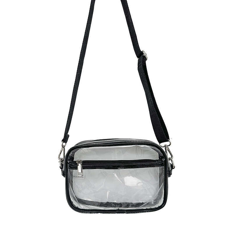Summer minimalist trend PVC jelly versatile niche women's high-end casual crossbody transparent bag
