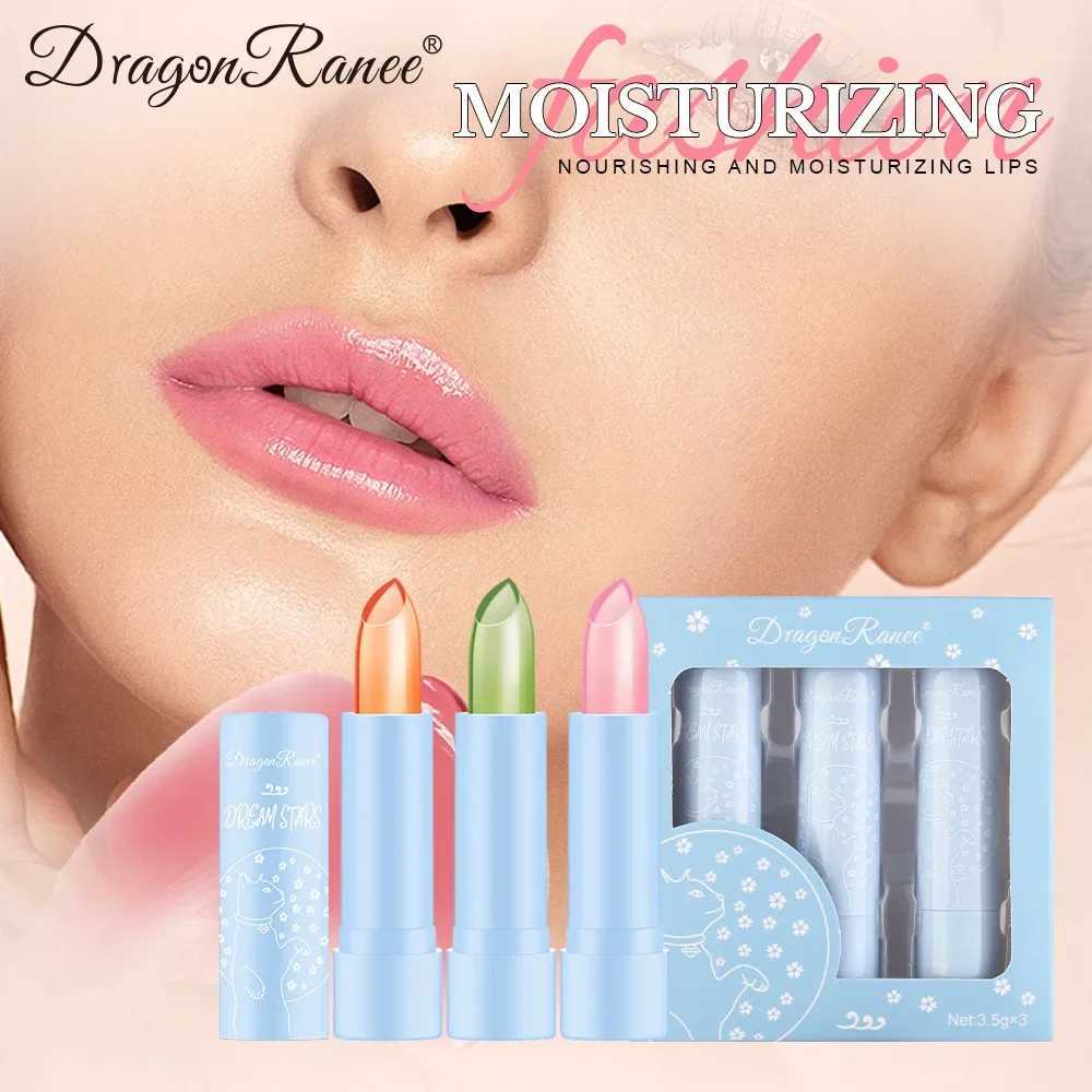 3 pieces/box jelly color lipstick set moisturizing temperature color changing magic lipstick mirror lipstick waterproof lipstickW241223