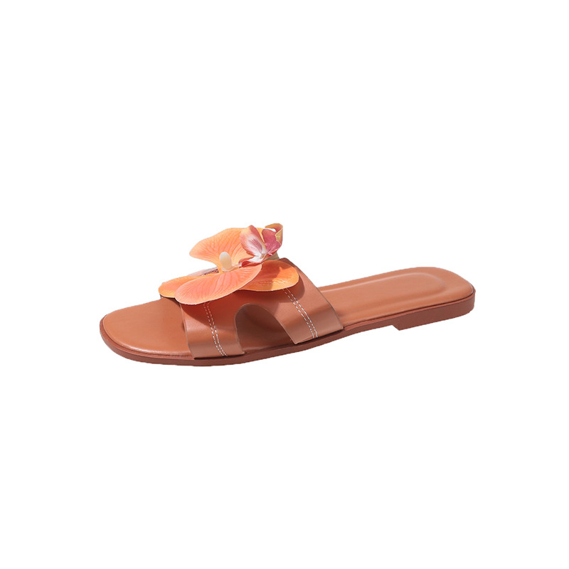 Hot new for womens designer slippers white pink green orange flat slippers Summer beach tourism slippers