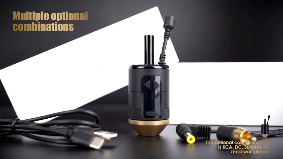 Rotary Tattoo Machine Wireless tattoo Grips RCA DC Optional Needle Grip Electric Rechargeable Tattoo Grip 241223