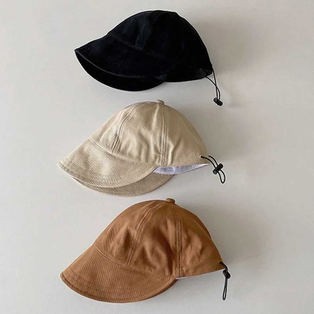 Caps Hats 1-3Y Spring Summer Sun Hat Beach Preschool Baby Baseball Hat Children Visor Hat Girls Travel Children Sun Hat H241223