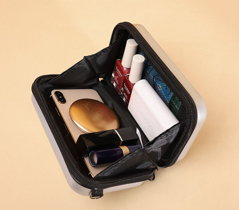 2025S designer crossbody makeup women portable personalized mini suitcase shoulder bag handheld small size PC hard shell travel bag