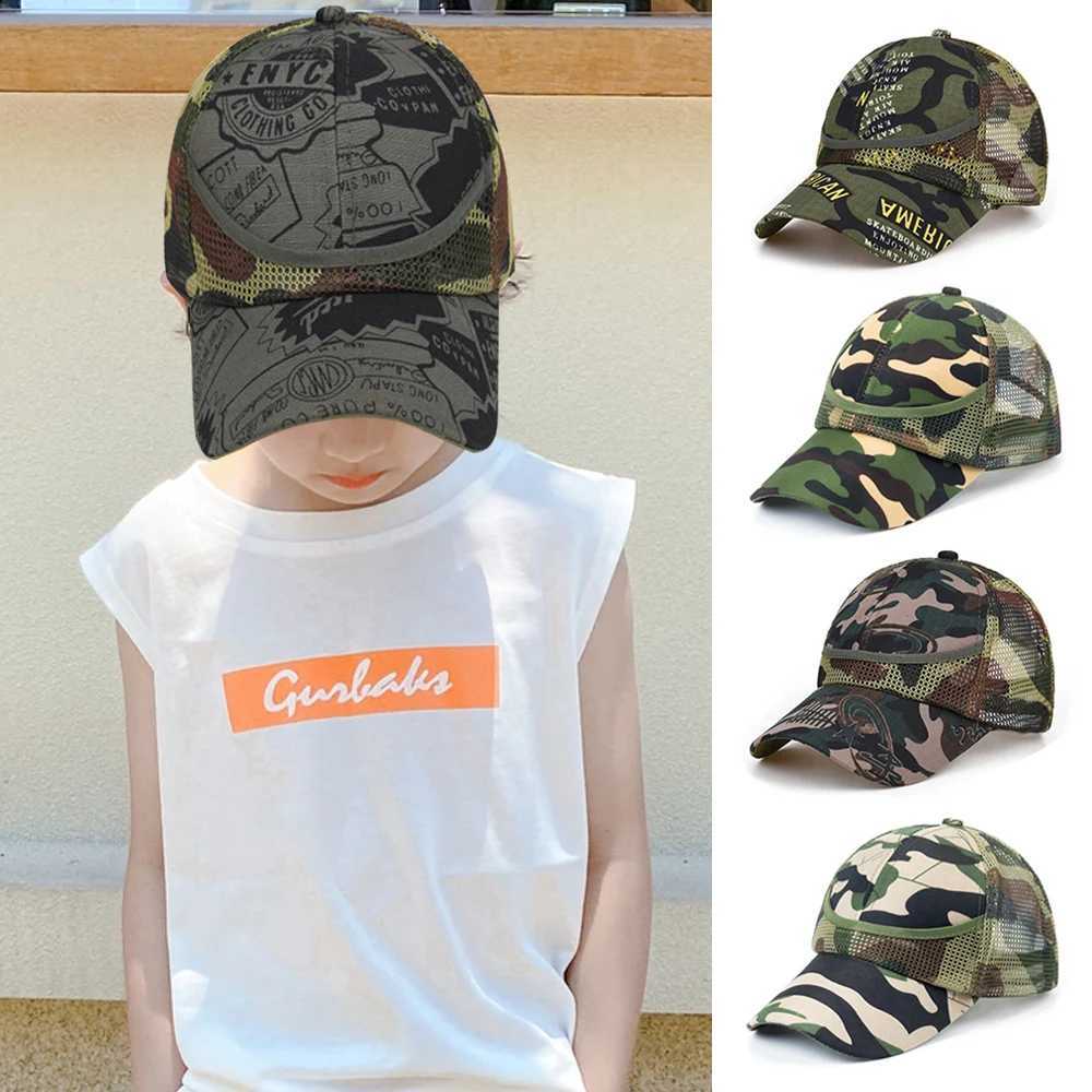 Caps Hats 3-9 year childrens hats summer and autumn hats hip-hop hats camouflage hats boys mesh baseball hats boys and girls hats childrens hats H2412
