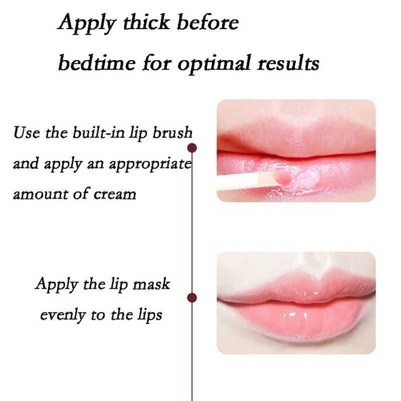 Night Sleep Air Cushion Hydration Lip Mask Lip Oil Hydrating Plumping Lip Gloss Tinted Clear Lip Blam Lip Care ComesticXJ241223