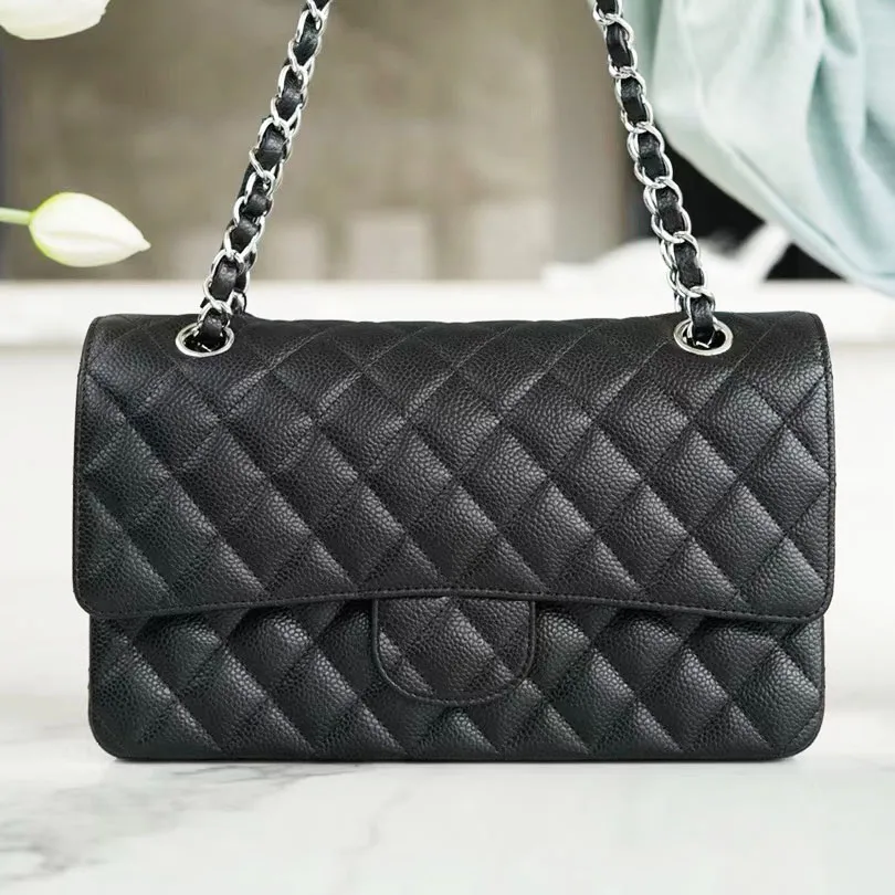 Designer Bag Caviar sheepskin bag Gold chain Silver chain shoulder bag Crossbody bag Underarm bag Leather fashion bag wallet