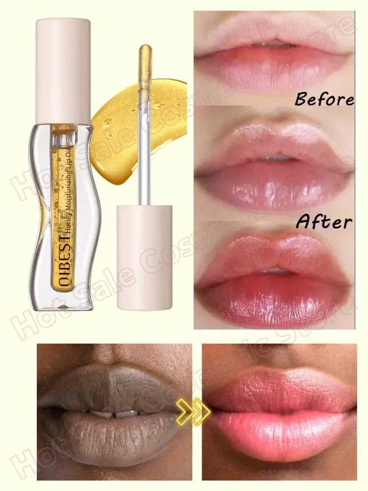 Honey lipstick Moisturizing Liquid Repairs Dry Cracks on Lips Peel off lipstick Color lipstick Lasting Nourishing Lip CareW241223