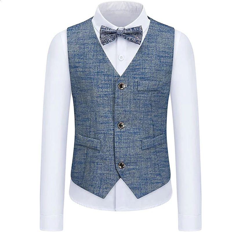 Child Plaid Suit Slim Fit Tuxedo Suit Set for Kids 3 Piece Formal Blazer Jackets Boys Ring Bearer Outfit for Wdding Dress 241223