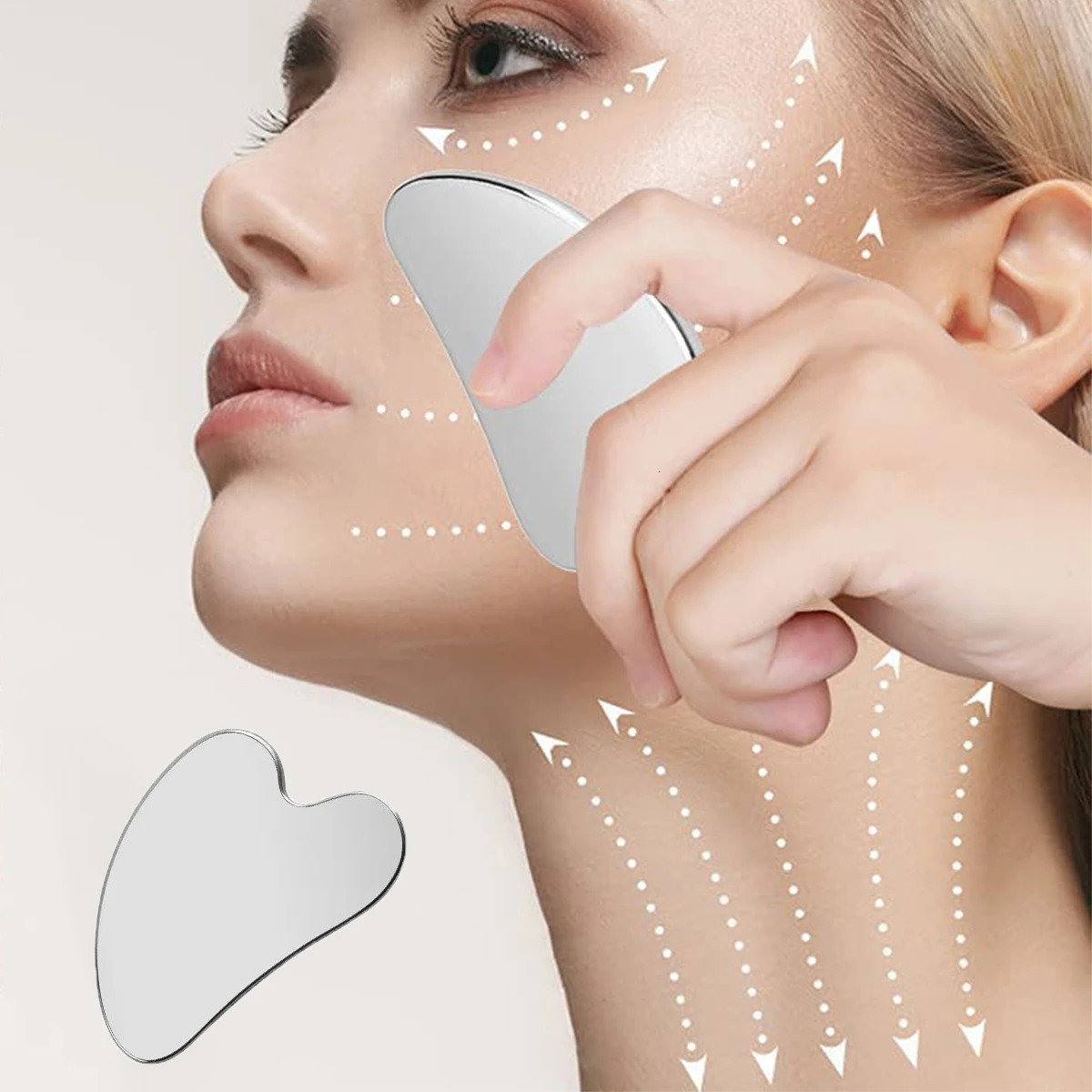 1 piece of stainless steel melon sand scraper for skin beauty care massager the whole body neck detoxification SPA massage tool stress relaxa 241213