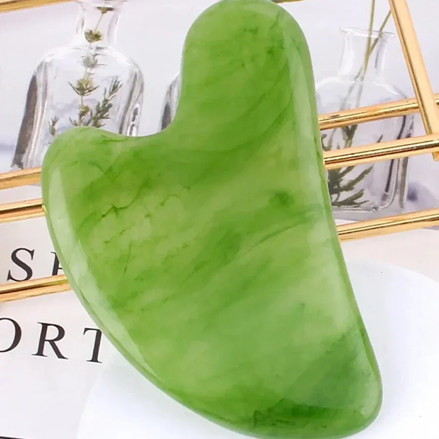Resin Guasha Massage Board Rose Pink Jade Scraper Neck Back Body Tool 241213