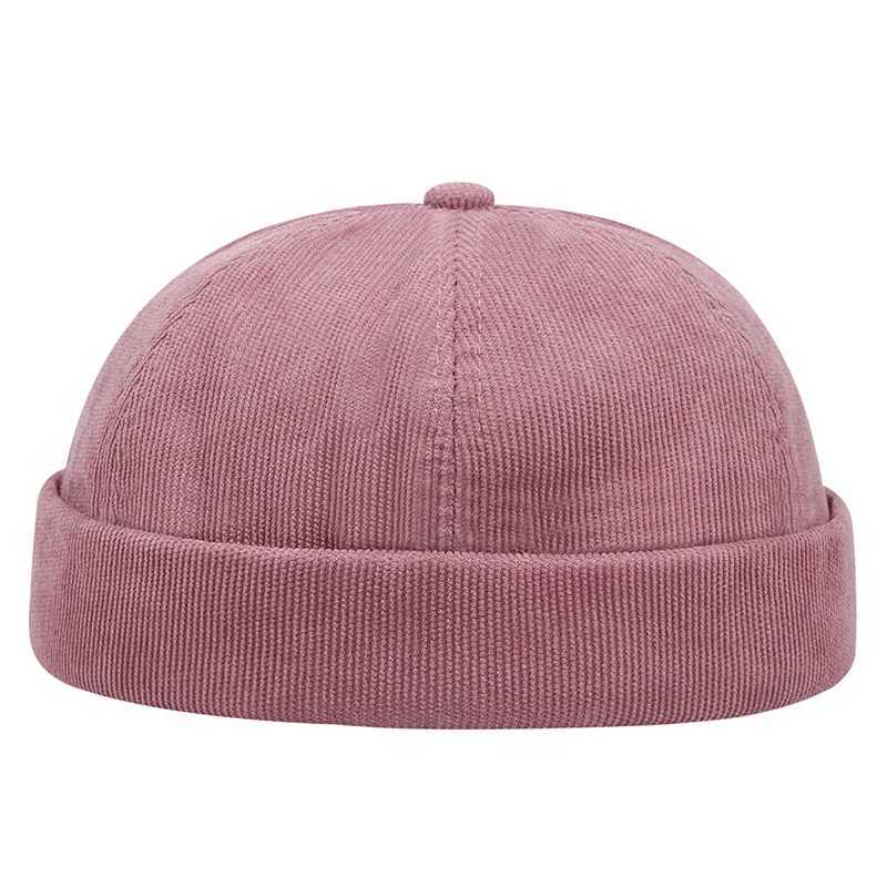 Caps Hats Spring and summer new casual landlord street melon skin tidal hat without Brim retro hip-hop hat unisex hat H241223