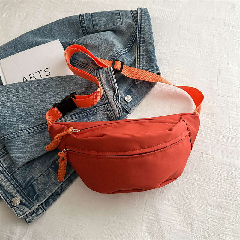 Crossbody Chest Women's Spring New Trend, Sports Niche Waist Bag, Casual Simple Shoulder Bag