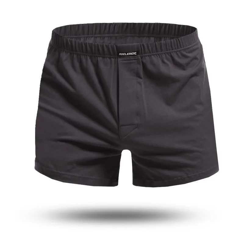 Mens underwear cotton boxing shorts mens arrow pants loose pants Cueca solid breathable U-shaped transparent bag mens underwear W241223