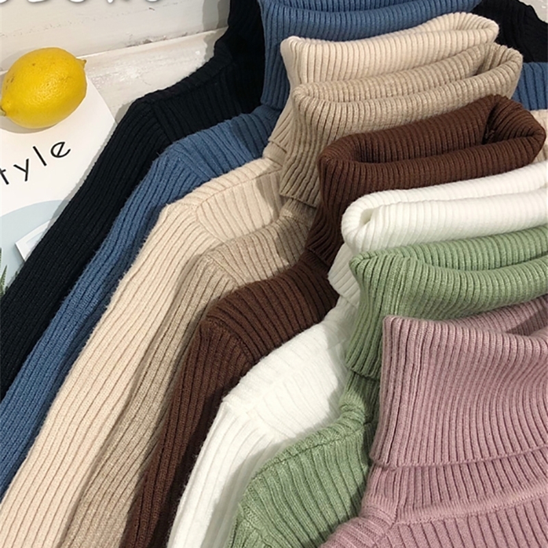 Turtleneck Sweater Womens 2024 Autumn Winter Tops Korean Slim Women Pullover Jumper Knitted Pull Femme Hiver Truien y241203
