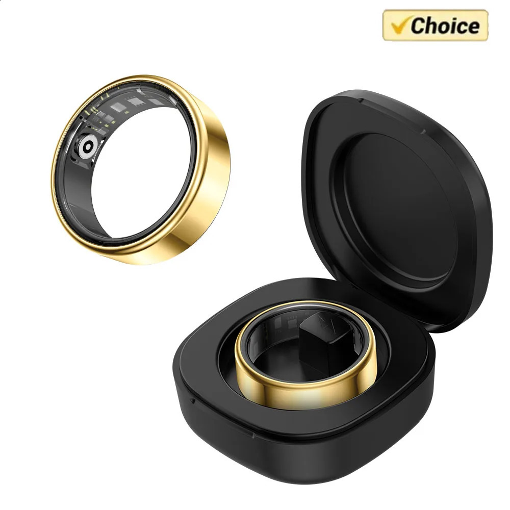 Smart Ring Men Women Temperature Sleep Heart Rate and Blood Oxygen Monitor IP68 5ATM Waterproof Multi-sport Mode 241220