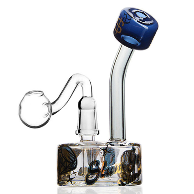 Small Beaker Bongs Thick Glass Smoking Water Pipe Hookahs Glass Bubbler Heady Mini Water bong With 14mm