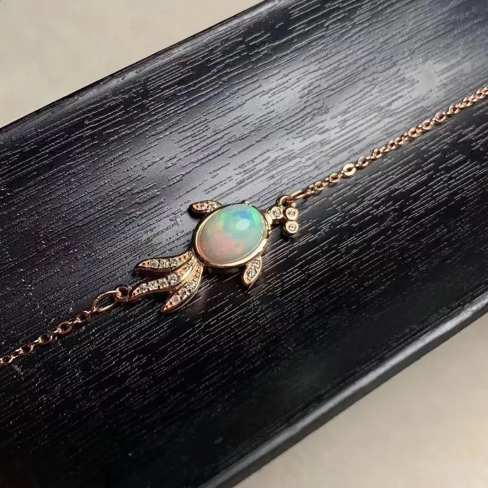 Opal Bracelet 925 sterling silver Fine jewelry Natural And Real Opal Bracelet 241220